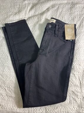 Madewell Curvy High-Rise Skinny Jeans in Black Wash size 26